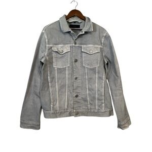Men's J Brand Gray Heavy Greywash Denim Jacket Classic Design